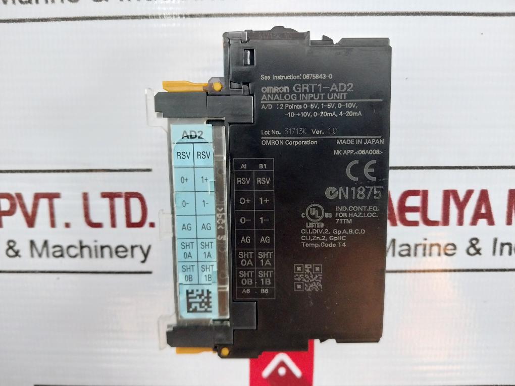 Omron Grt1-end Componet End Unit W/ Grt1-crt Grt1-ad2 Grt1-da2V Grt1-ts2T