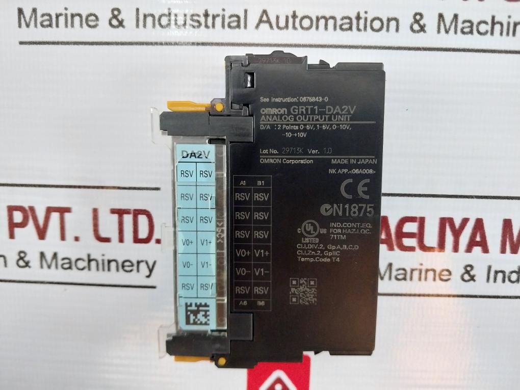 Omron Grt1-end Componet End Unit W/ Grt1-crt Grt1-ad2 Grt1-da2V Grt1-ts2T