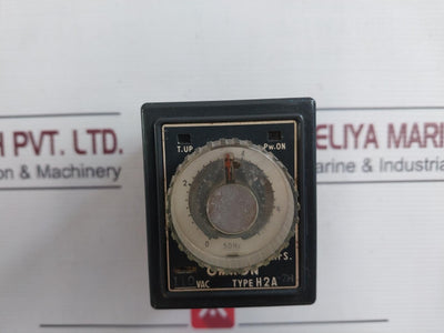Omron H2A-7H Motor Driven Timer 0 To 7Hrs 0 To 6Hrs 200Vac 50/60Hz 4Va