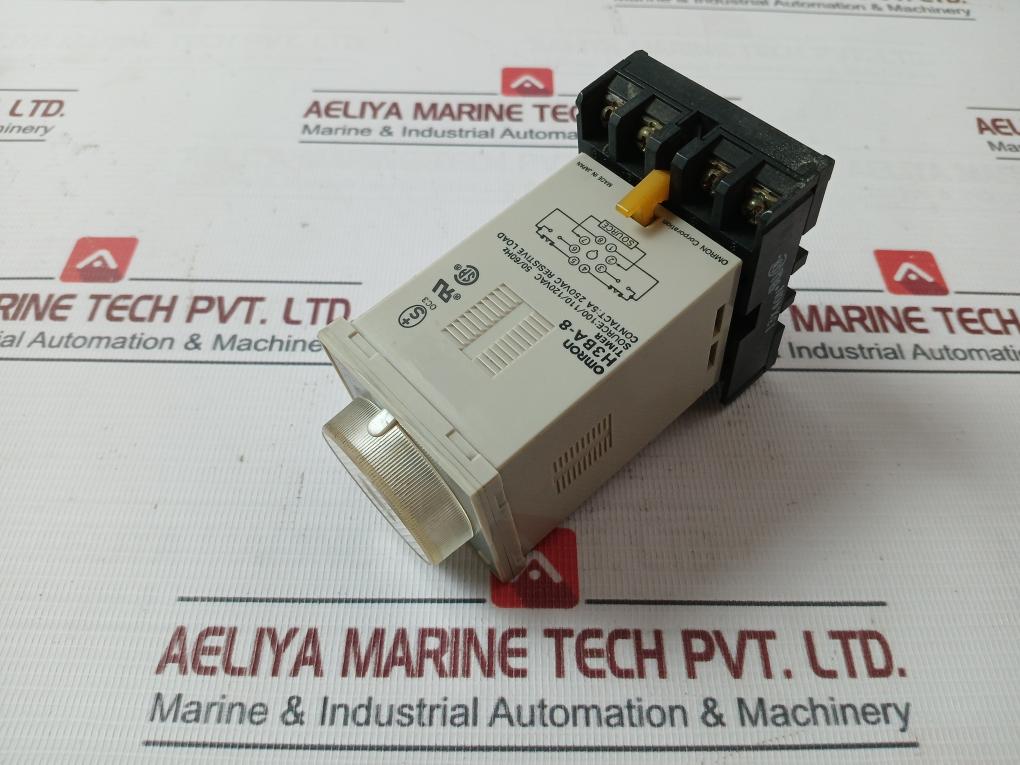 Omron H3Ba-8 Solid-state Timer Module With Base P2Cf-08 100/110/120Vac 50/60Hz