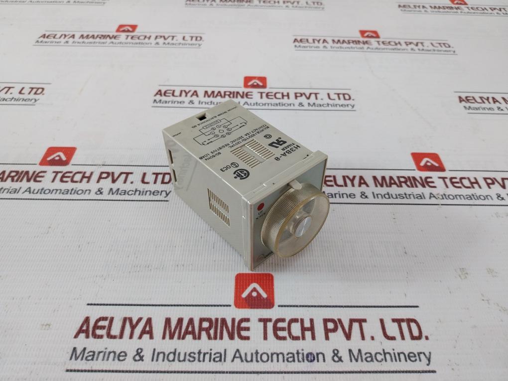 Omron H3Ba-8 Timer 0-10 Sec, 100/110/120Vac 50/60Hz 5A 250Vac