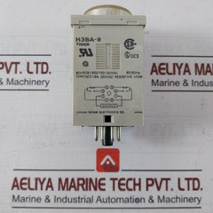 Omron H3Ba-8 Timer 0-10 Sec, 100/110/120Vac 50/60Hz 5A 250Vac