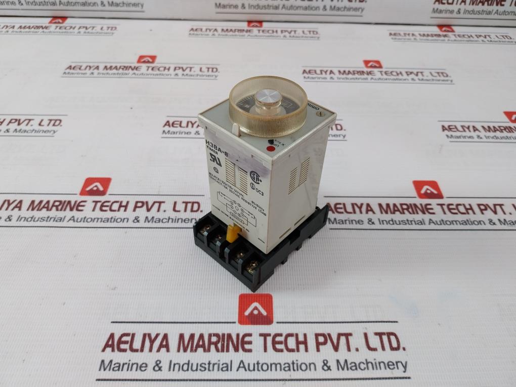 Omron H3Ba-8 Timer Delay Relay With Base 100/110/120Vac 50/60Hz