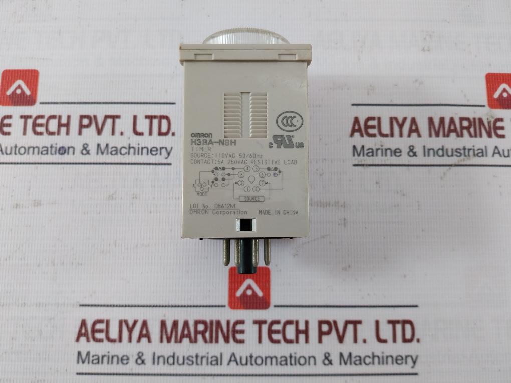Omron H3Ba-n8H Analog Timer 110 Vac 50/60 Hz