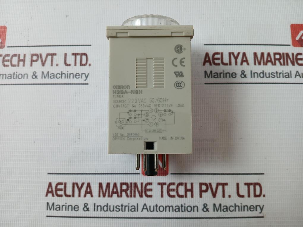 Omron H3Ba-n8H Programmable Multi-function Time Delay Relay 220Vac 50/60Hz