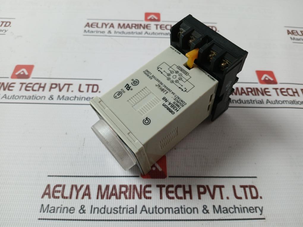 Omron H3Ba-n8 Solid-state Timer Module With Base 110Vac 50/60Hz P2Cf-08