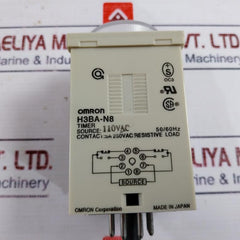Omron H3Ba-n8 Solid State Timer 0-30Min 110Vac 50/60Hz
