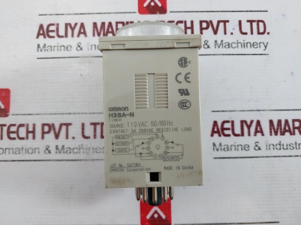 Omron H3Ba-n Solid-state Timer 0-12 Sec 110Vac 50/60Hz