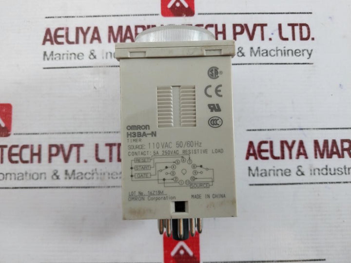 Omron H3Ba-n Solid-state Timer 0-12 Sec 110Vac 50/60Hz