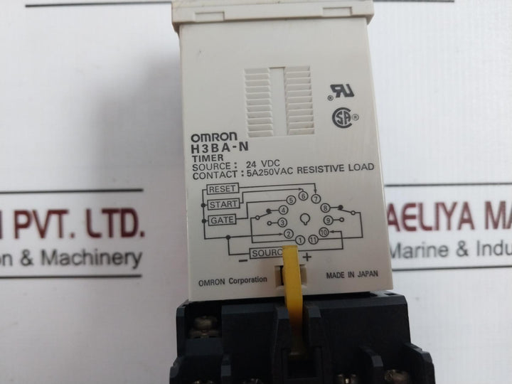 Omron H3Ba-n Solid-state Timer 24 Vdc 5A 250Vac