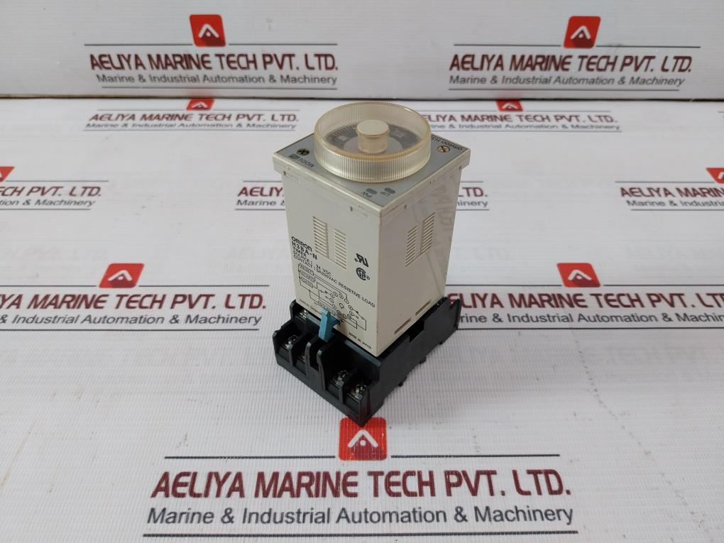 Omron H3Ba-n Solid-state Timer With Base Ps-11 0-1.2 Min, 24Vdc 5A 250Vac 10A