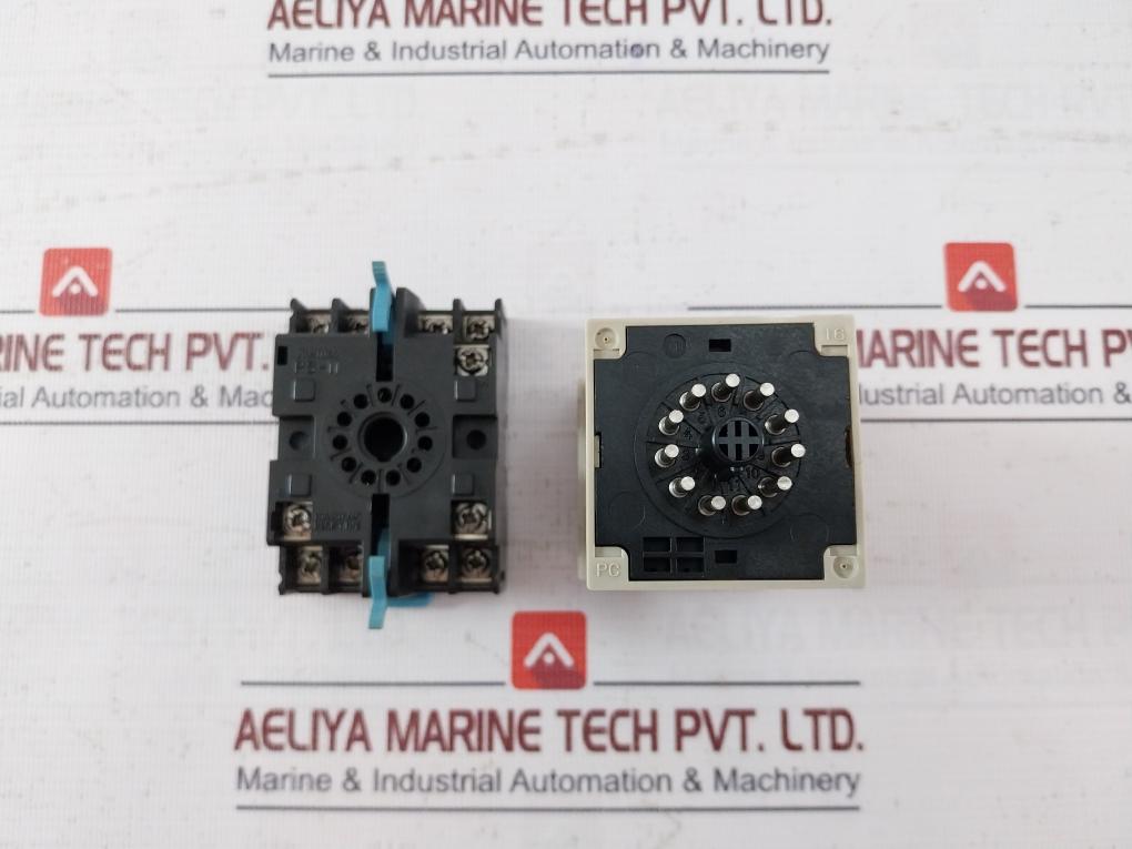 Omron H3Ba-n Solid-state Timer With Base Ps-11 0-1.2 Min, 24Vdc 5A 250Vac 10A