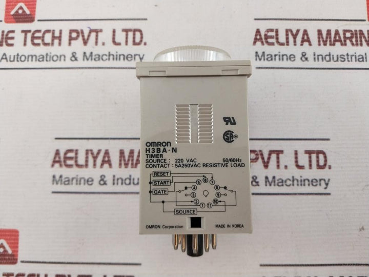 Omron H3Ba-n Timer 0-1.2 Min 5A 220Vac 50/60Hz