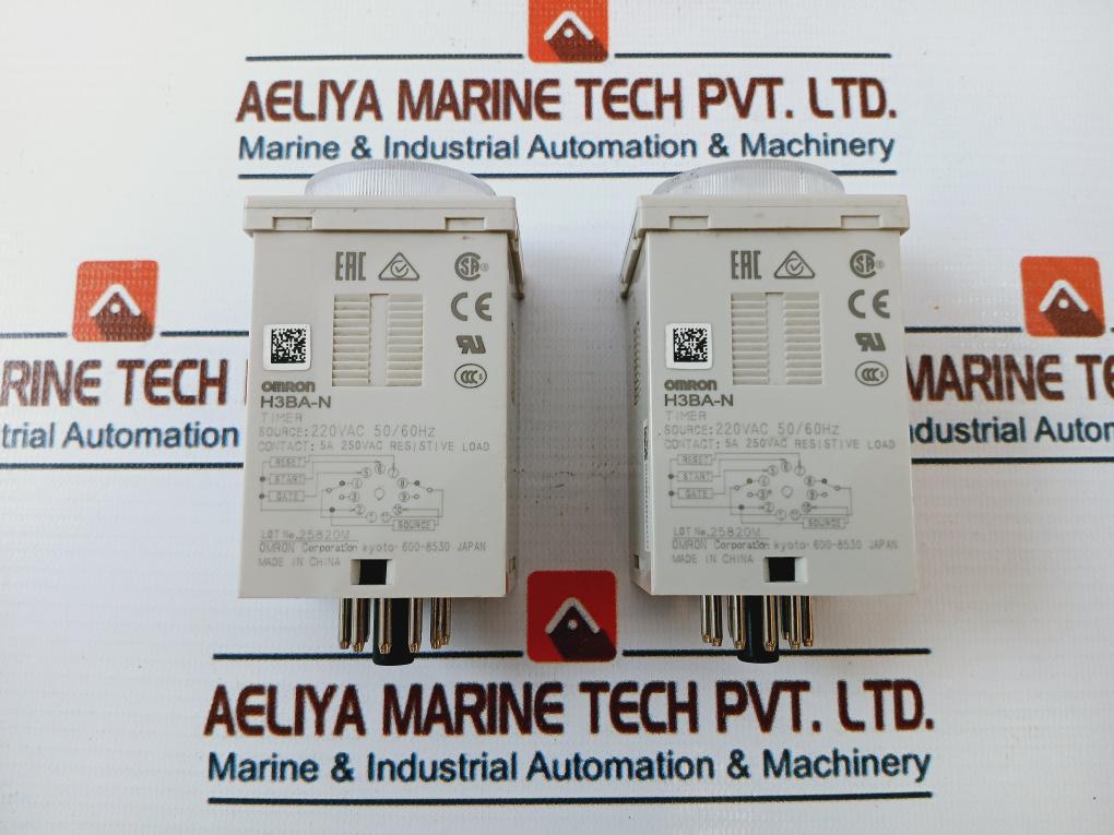 Omron H3Ba-n Timer 220Vac 50/60Hz 0-12 Sec