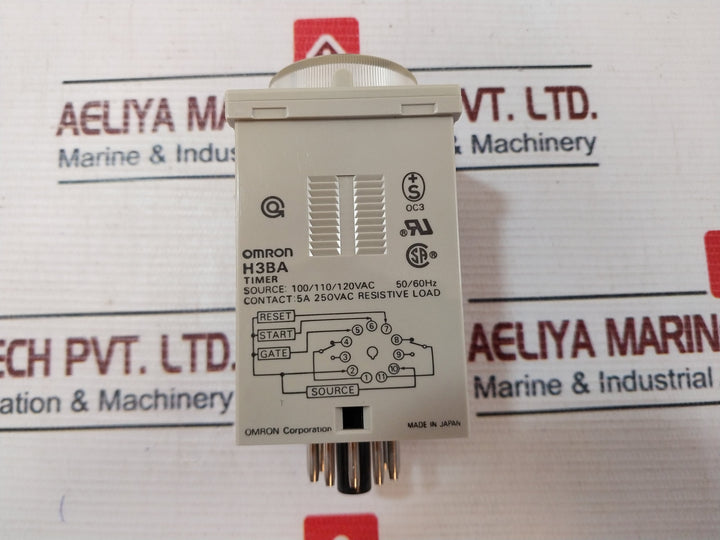 Omron H3Ba Timer 100/110/120Vac 50/60Hz