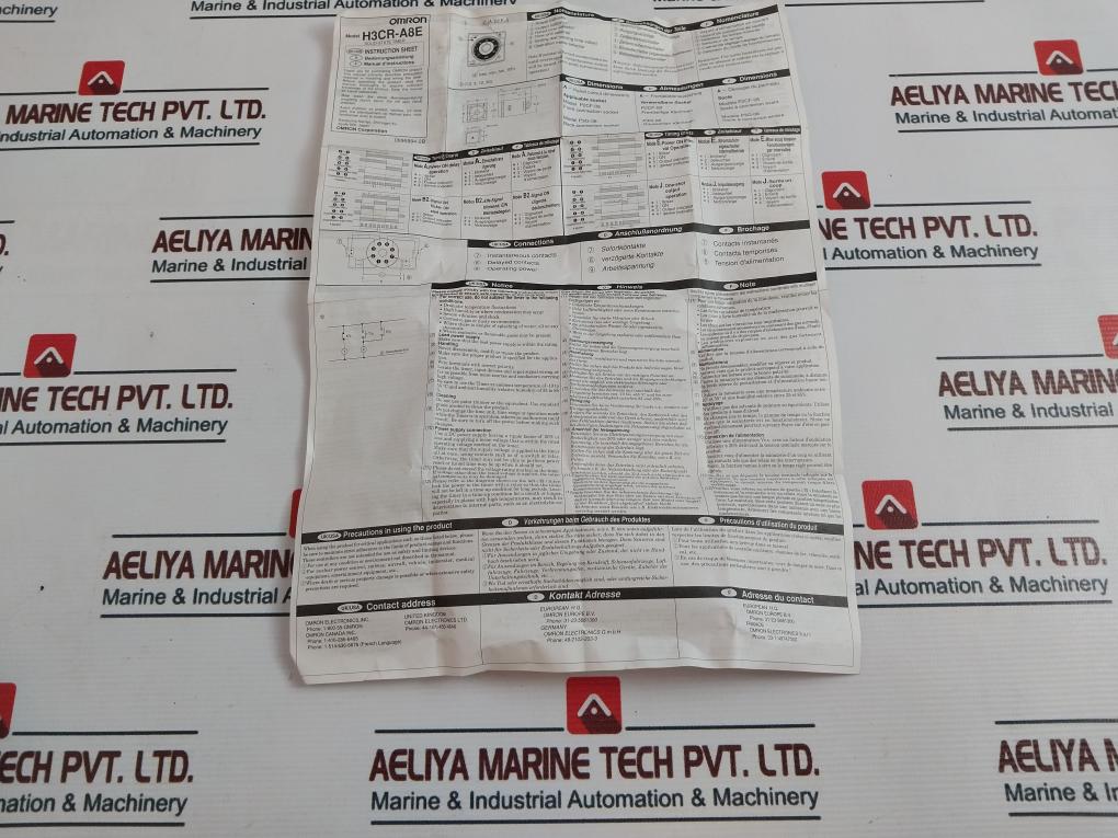 Omron H3Cr-a8E Solid-state Timer 0-30 Sec 100-240Vac 50/60Hz