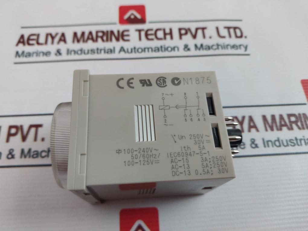 Omron H3Cr-a8E Solid-state Timer 0-30 Sec 100-240Vac 50/60Hz