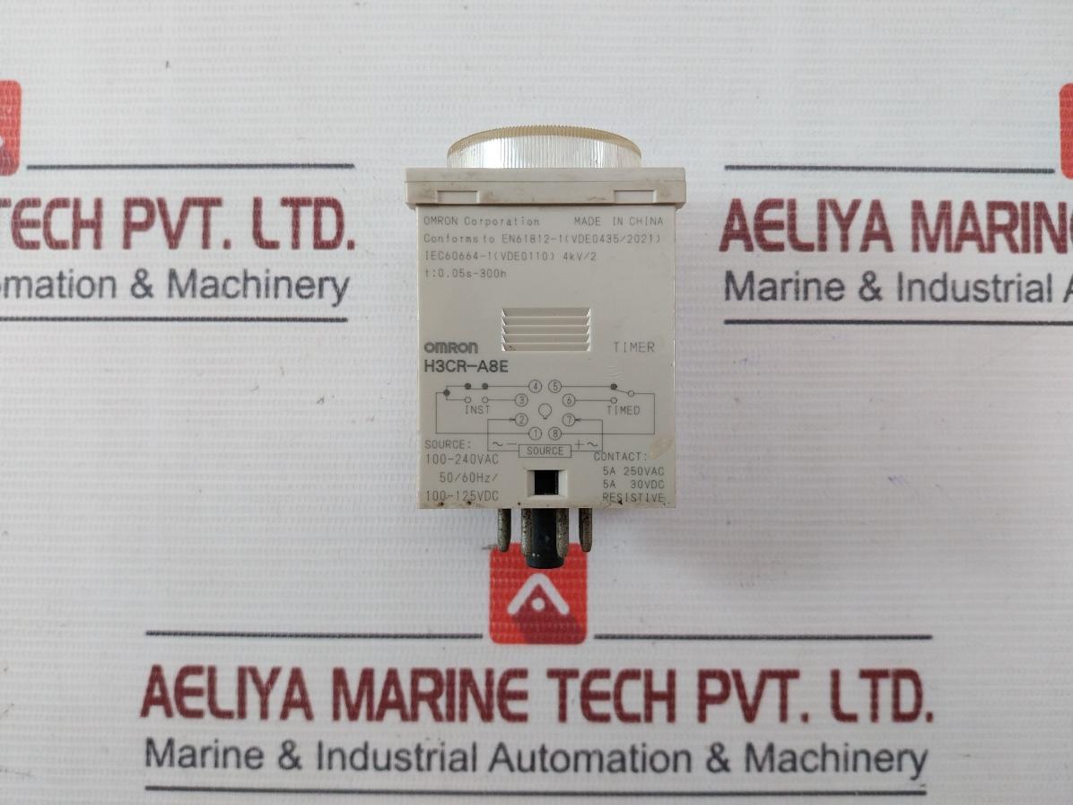 Omron H3Cr-a8E Solid-state Timer 0-30Sec 100-240 Vac 50/60Hz/100-125Vdc