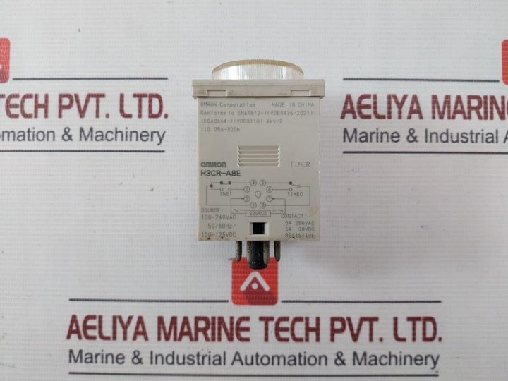 Omron H3Cr-a8E Solid-state Timer 0-30Sec 100-240 Vac 50/60Hz/100-125Vdc