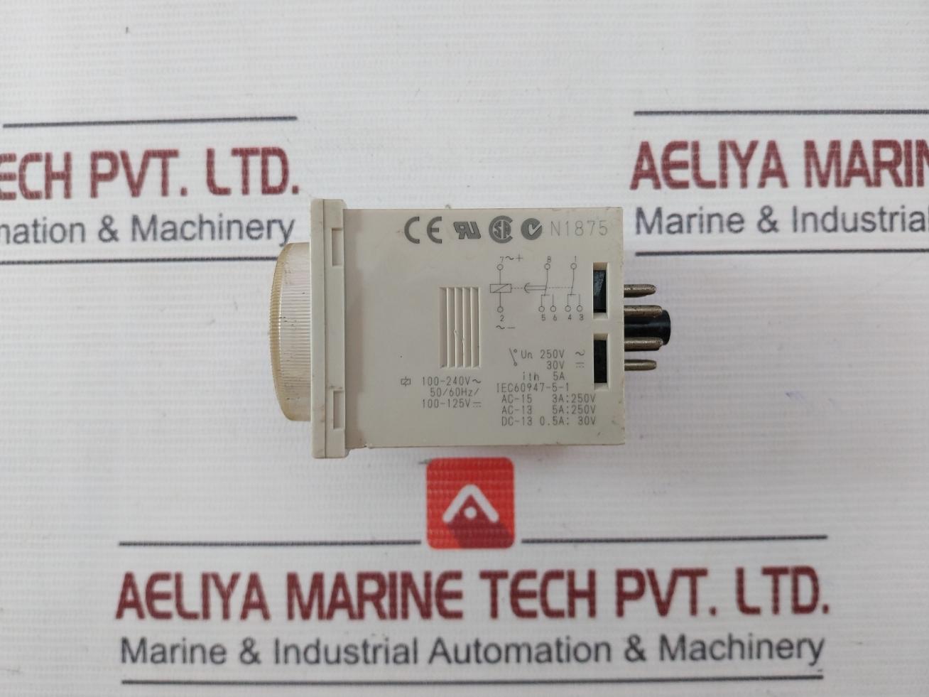 Omron H3Cr-a8E Solid-state Timer 0-30Sec 100-240 Vac 50/60Hz/100-125Vdc