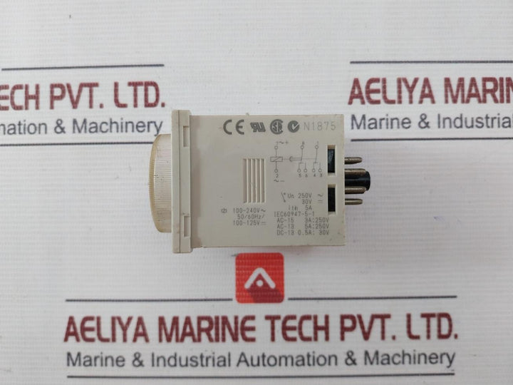 Omron H3Cr-a8E Solid-state Timer 0-30Sec 100-240 Vac 50/60Hz/100-125Vdc