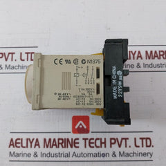 Omron H3Cr-a8E Solid-state Timer W/ Base 0-30 Sec 24–48 Vac 50/60 Hz