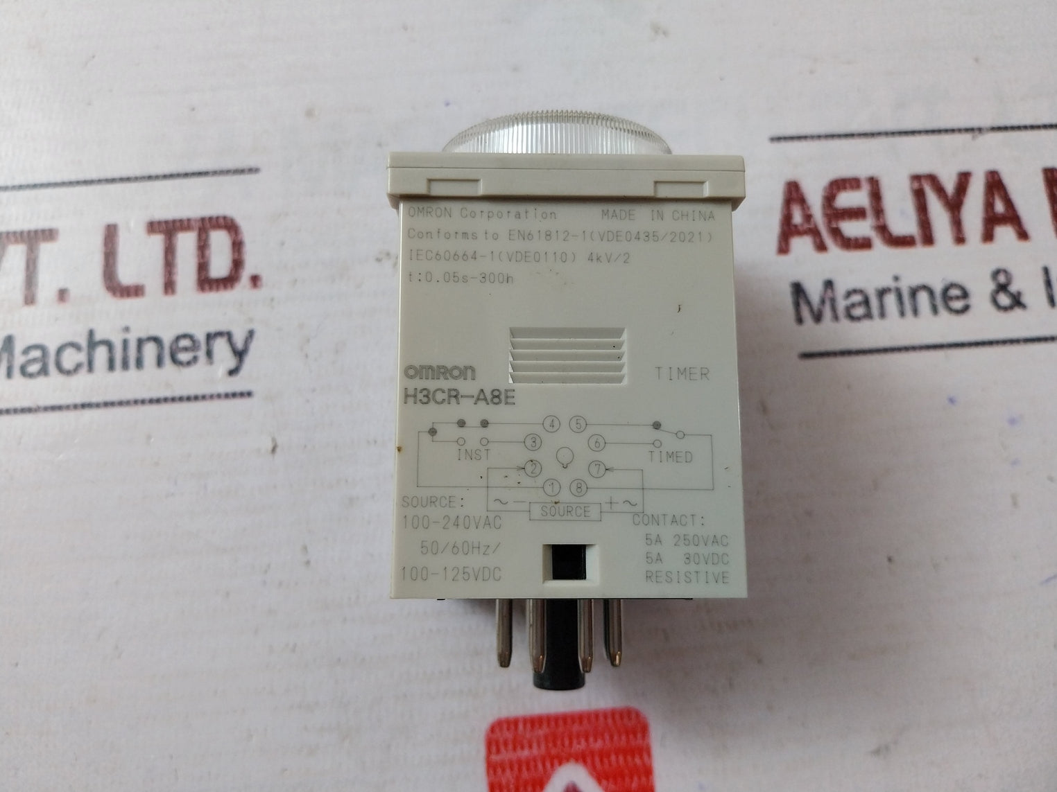 Omron H3Cr-a8E Time Relay 100-240Vac 50/60Hz