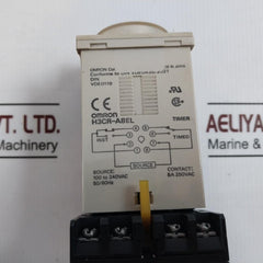 Omron H3Cr-a8El Timer 100 240Vac 50/60Hz 5A 250Vac 250V 5A