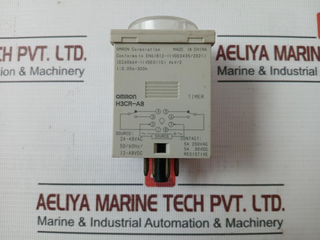 Omron H3Cr-a8 Multi-function Analog Timer Module Iec 60947-5-1 250V~ Ac 5A