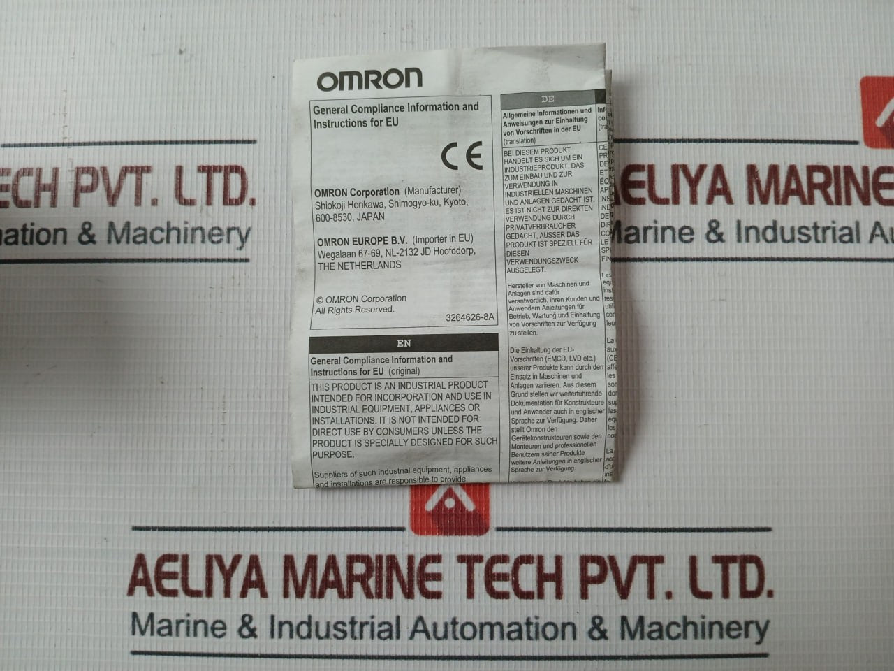 Omron H3Cr-a8 Multifunctional Timer 100-240Vac 5A 250 Vac 0.05S-300H 4Kv/2