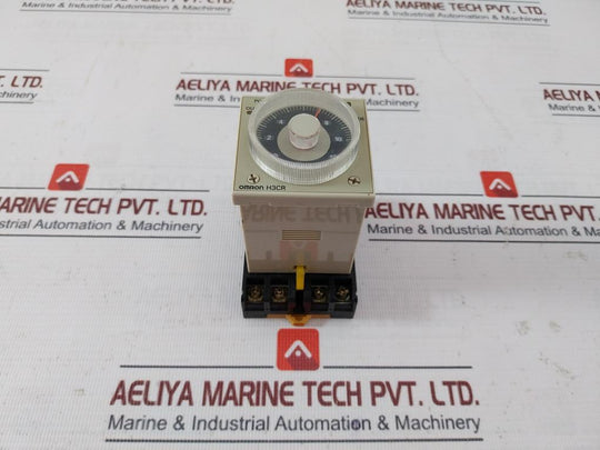 Omron H3Cr-a8 Solid-state Analog Timer W/ Base 5A 250Vac Dc-13 0.5A. 30V P2Cf-08