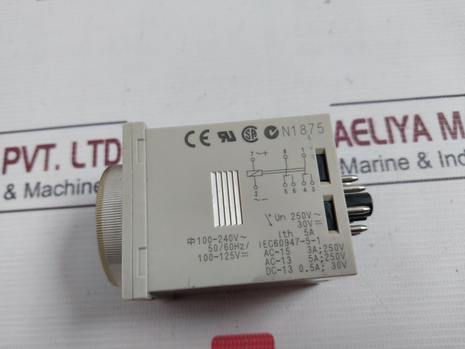 Omron H3Cr-a8 Solid-state Multi-functional Timer 100-240Vac 50/60Hz 0-3Min