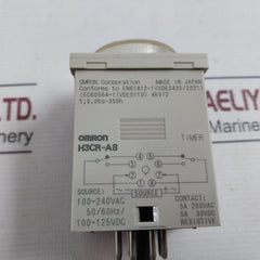 Omron H3Cr-a8 Solid-state Multi-functional Timer 100-240Vac 50/60Hz 0-3Min