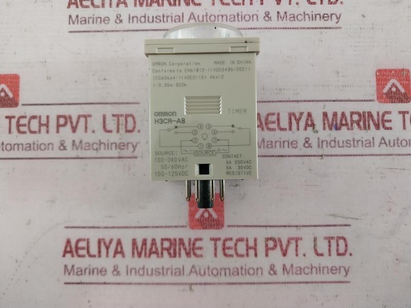 Omron H3CR-A8 Solid-state Multi-functional Timer 100-240VAC 50/60HZ 5A 250VAC