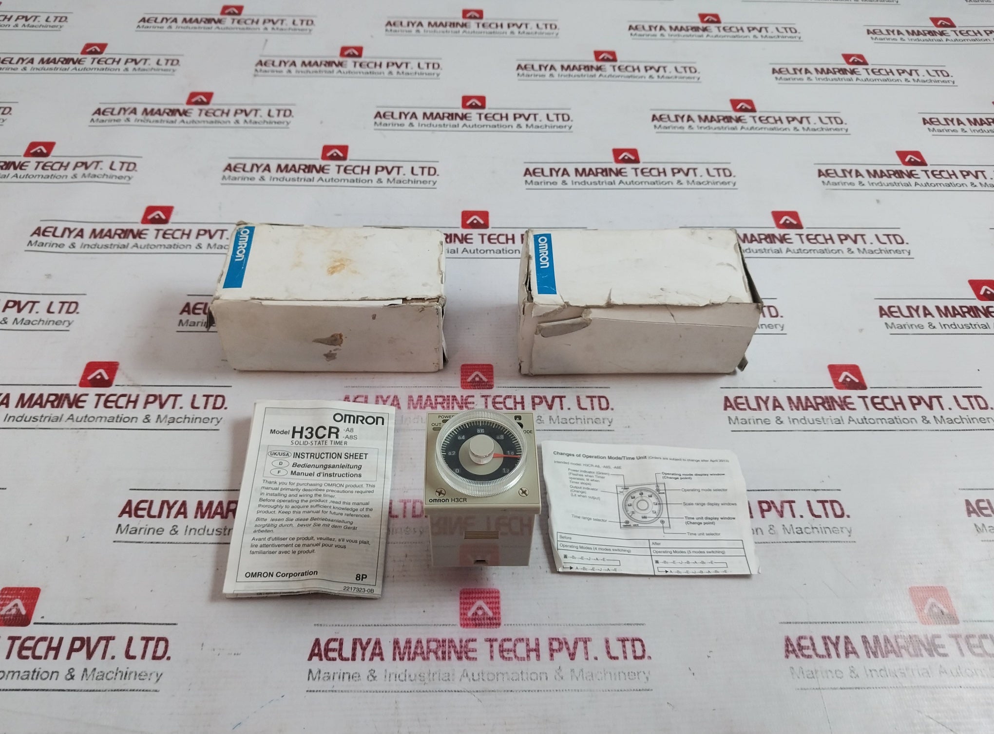 Omron H3Cr-a8 Solid-state Timer 100-240Vac 50/60Hz/ 100-125Vdc 5A 3C3Vkk9D