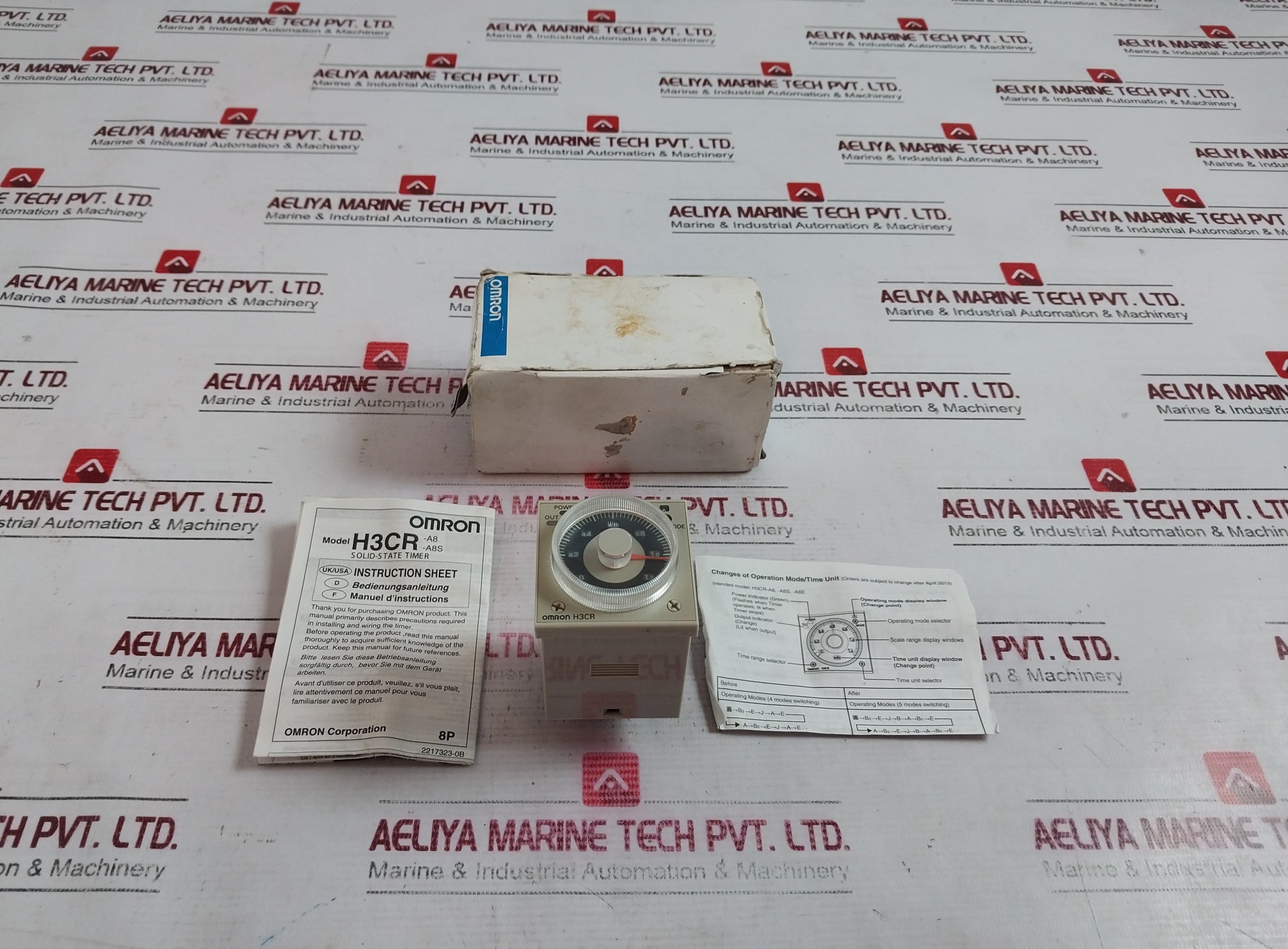 Omron H3Cr-a8 Solid-state Timer 100-240Vac 50/60Hz/ 100-125Vdc 5A 3C3Vkk9D