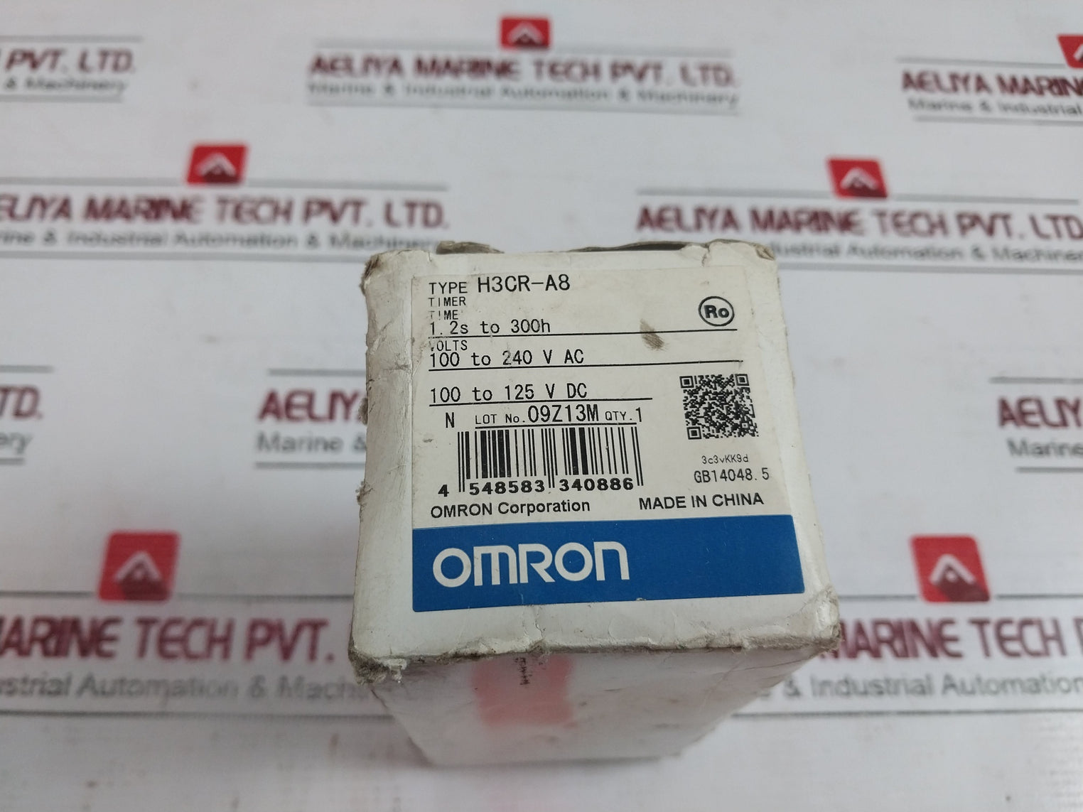 Omron H3Cr-a8 Solid-state Timer 100-240Vac 50/60Hz/ 100-125Vdc 5A 3C3Vkk9D