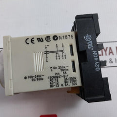 Omron H3Cr-a8 Solid-state Timer 110Vac 100-240V~ 50/60Hz 5A