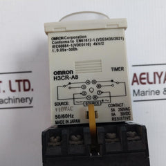 Omron H3Cr-a8 Solid-state Timer 110Vac 100-240V~ 50/60Hz 5A