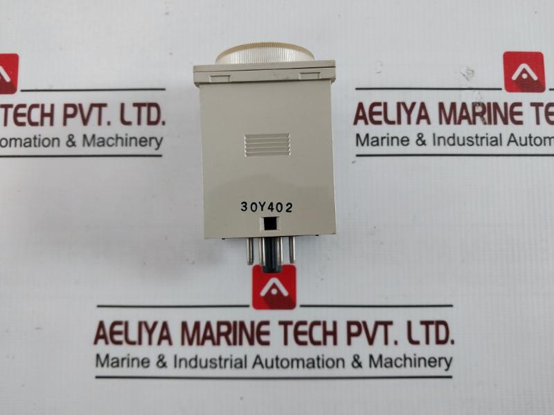 Omron H3Cr-a8 Timer Relay With Base P2Cf-08 0 To 30 Sec 24Vdc/Ac 50/60Hz Mode. A