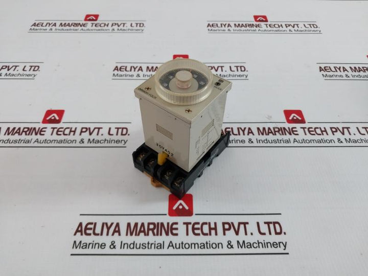 Omron H3Cr-a8 Timer Relay With Base P2Cf-08 0 To 30 Sec 24Vdc/Ac 50/60Hz Mode. A