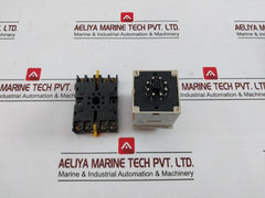 Omron H3Cr-a8 Timer Relay With Base P2Cf-08 0 To 30 Sec 24Vdc/Ac 50/60Hz Mode. A
