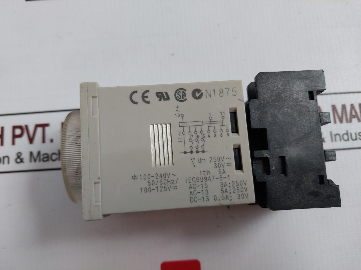 Omron H3Cr-a Analog Multi-functional Timer 100-240Vac 50/60Hz 5A