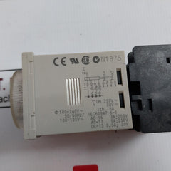 Omron H3Cr-a Analog Multi-functional Timer 100-240Vac 50/60Hz 5A