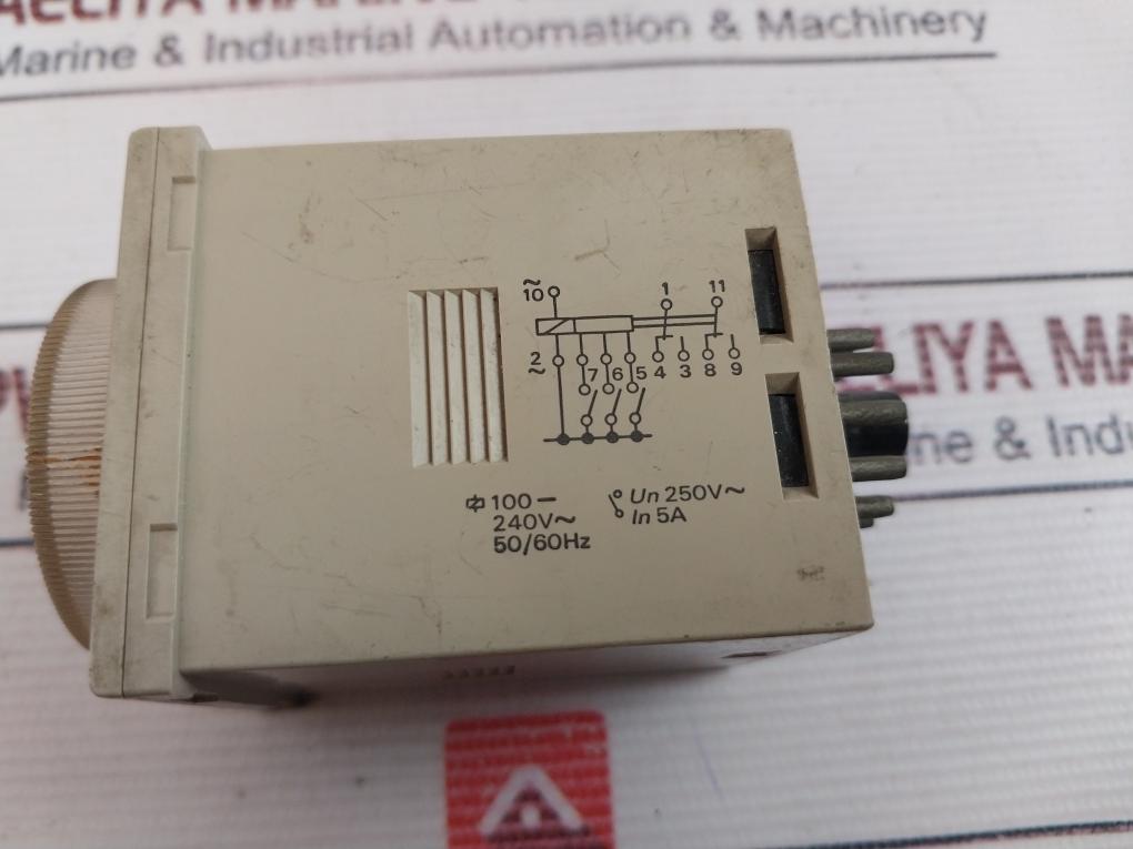 Omron H3Cr-a Analog Timer 100 To 240 Vac 50/60Hz 5A