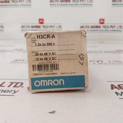 Omron H3Cr-a Electronic Timer 0-1.2 Min 24 Vdc/Ac 50/60 Hz