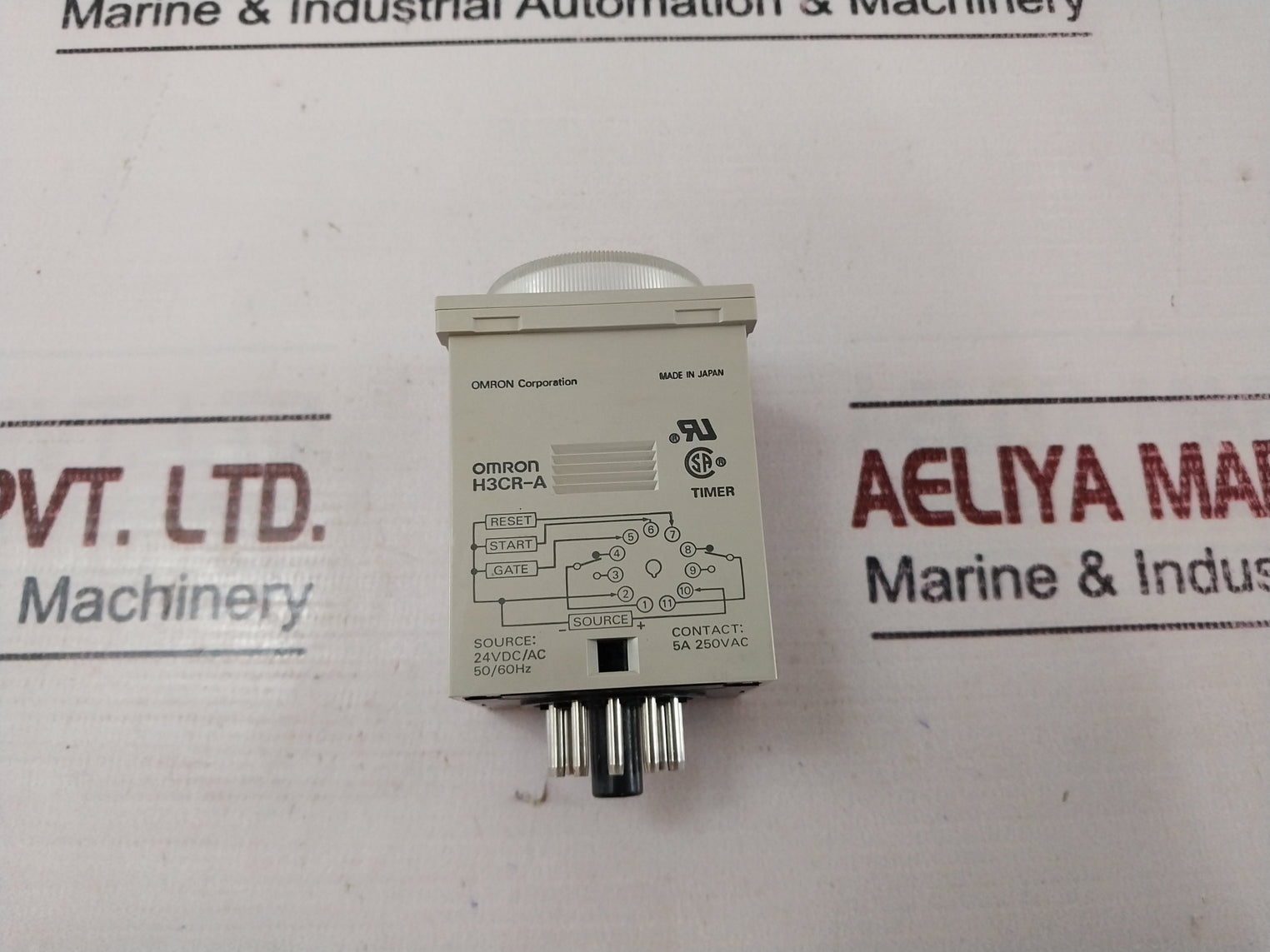 Omron H3Cr-a Electronic Timer 0-1.2 Min 24 Vdc/Ac 50/60 Hz