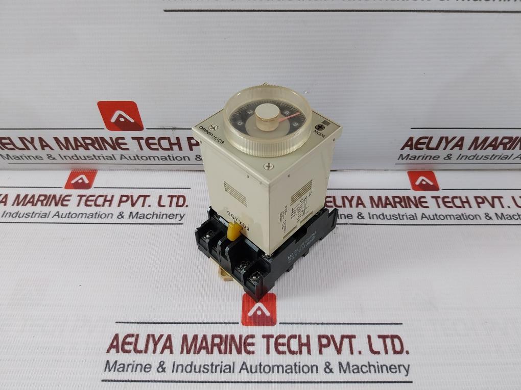 Omron H3Cr-a Multi-function Timer Module With Base Mode A 100-240V Ac/Dc 50/60Hz