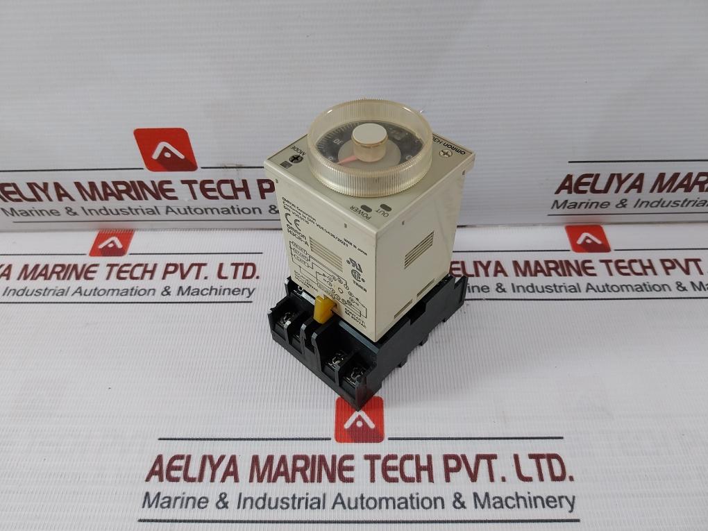 Omron H3Cr-a Multi-function Timer Module With Base Mode A 100-240V Ac/Dc 50/60Hz