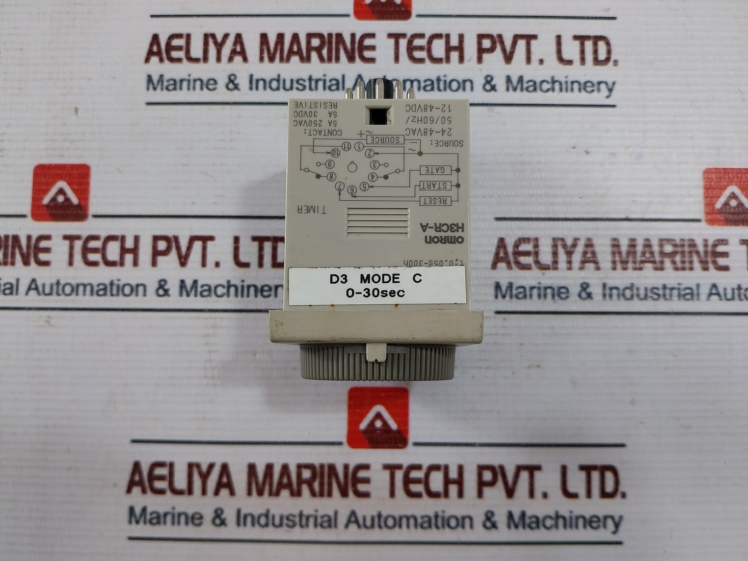 Omron H3Cr-a Multifunctional Timer With Base 0-30 Sec 24-48Vac